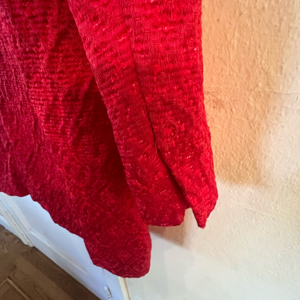 Zara Basic Light Coat. Red, Xs With Buttons And P… - image 6